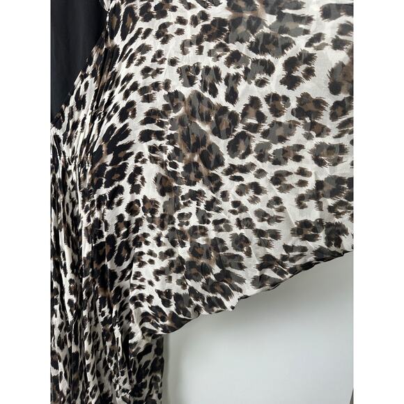 Diane Von Furstenberg DVF Sz 4 Animal Print Silk Dress, 3/4 Length Sleeve A60 - Picture 5 of 11